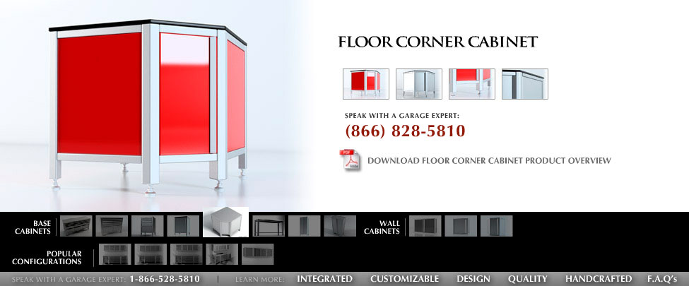 Floor Corner Cabinet, Garage Cabinet | Vault