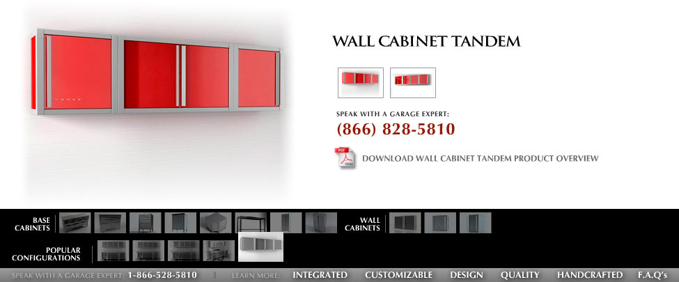 Wall Cabinet Tandem, Garage Cabinet | Vault