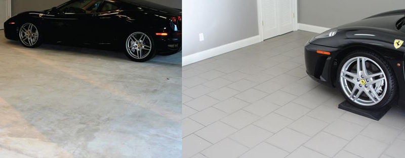 Porcelain Floor Tile Installed