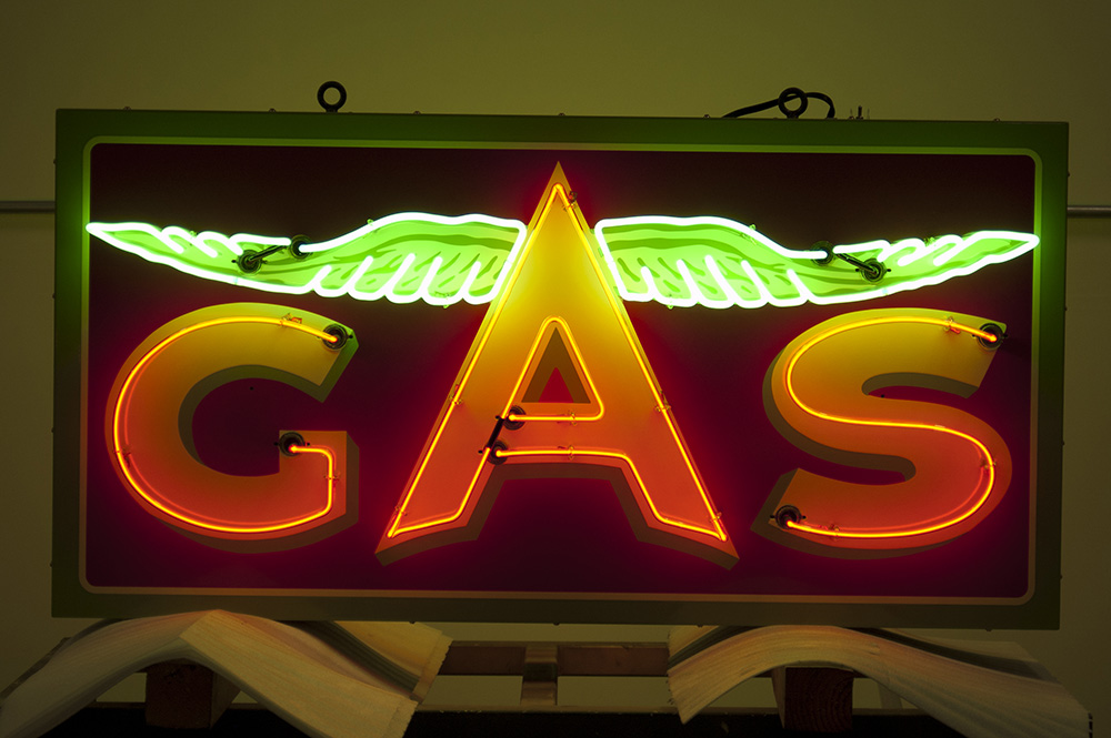 Associated Gas Porcelain Neon Sign