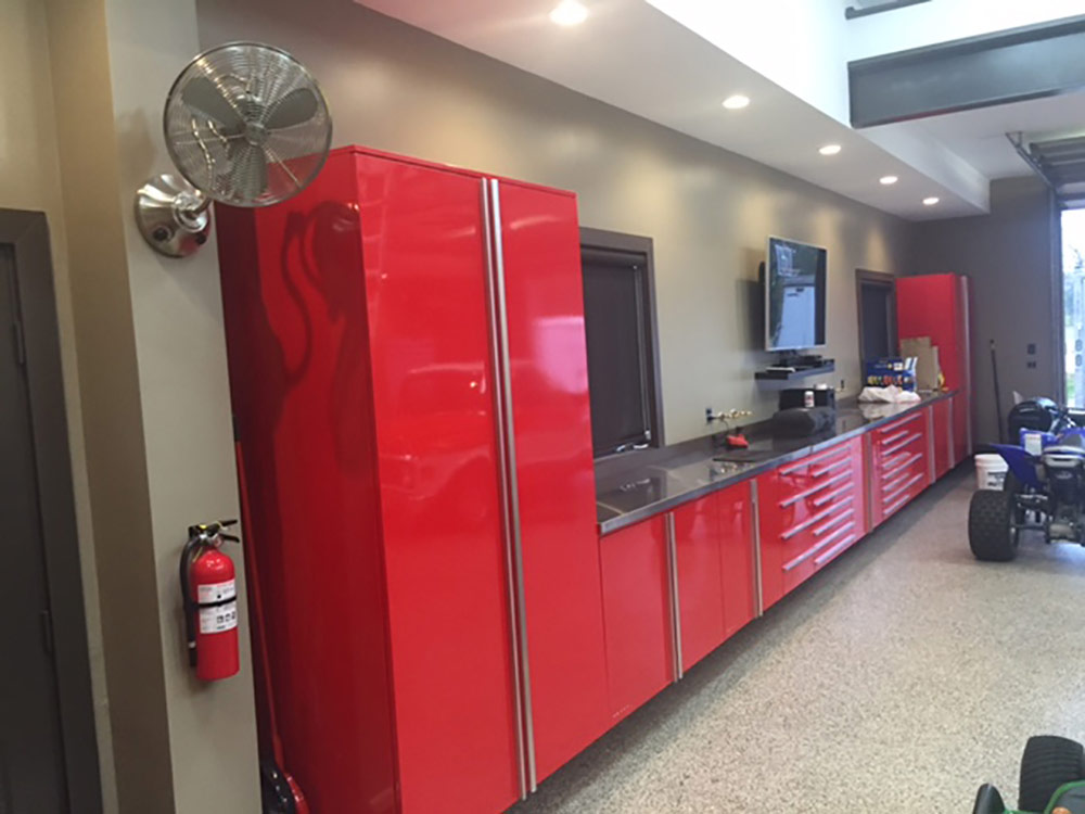 Don Cooper of Cooper Service - Designer Series Cabinets by VAULT in red