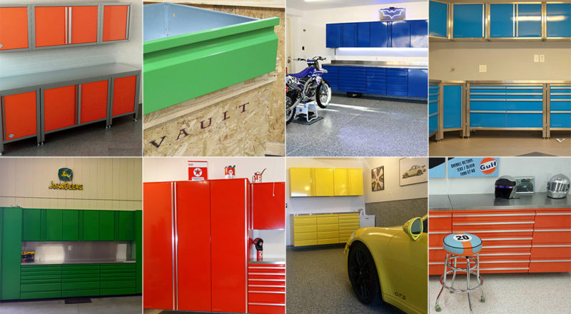 Customize Your Garage Cabinets – Choose a Powder Coating to Match Your Space, Vehicles, or Personality