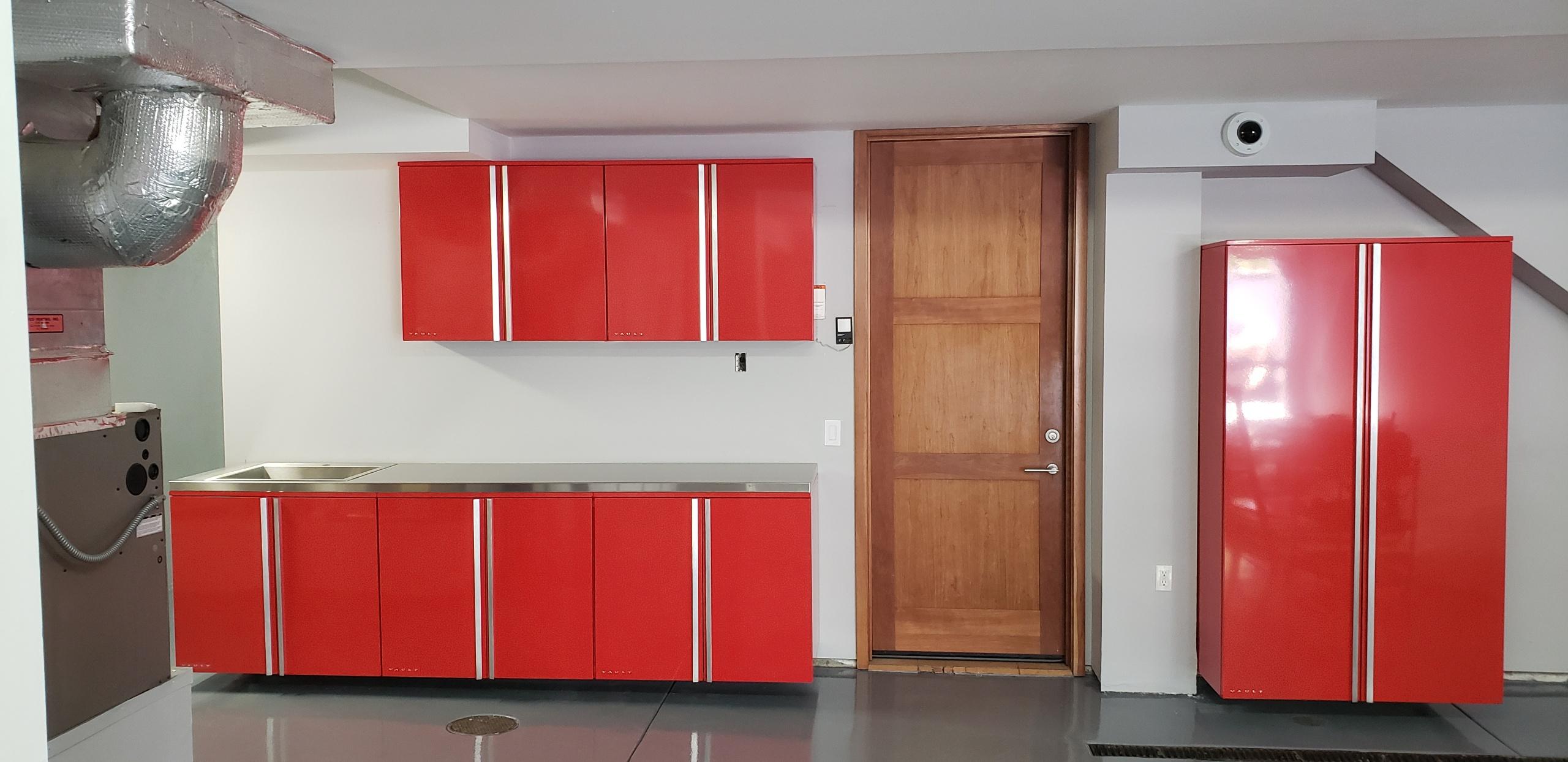 Ferrari Red Designer Series Metal Cabinets
